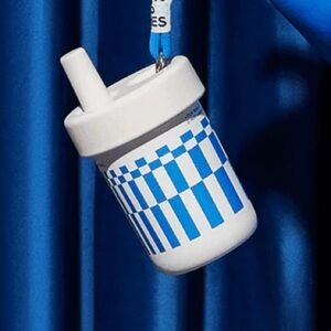 🧋💙Boba Bubble Tea Thick Straw 450ml Ceramic Insulated Cup NWT